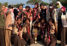 PRAMUKA SMP ISLAM AN-NAWAWIYYAH BUKTIKAN KEMAMPUAN DALAM JAMBORE RANTING DENGAN MENJADI JUARA 1